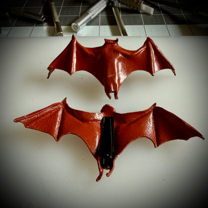 Leather Bat Hair Clip