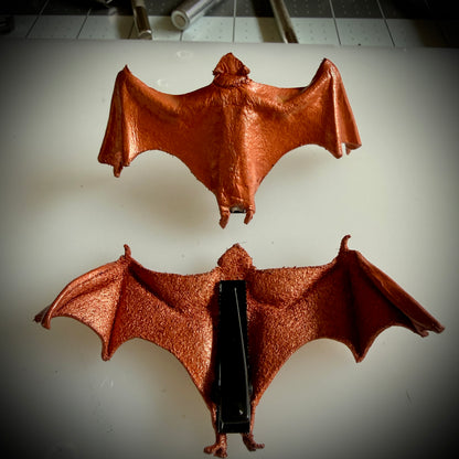 Leather Bat Hair Clip