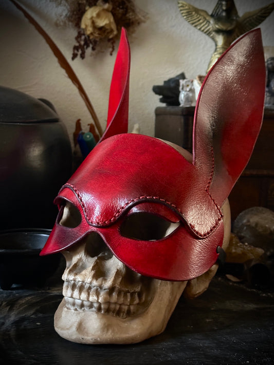 Leather Bunny Mask