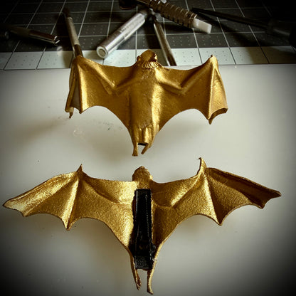 Leather Bat Hair Clip