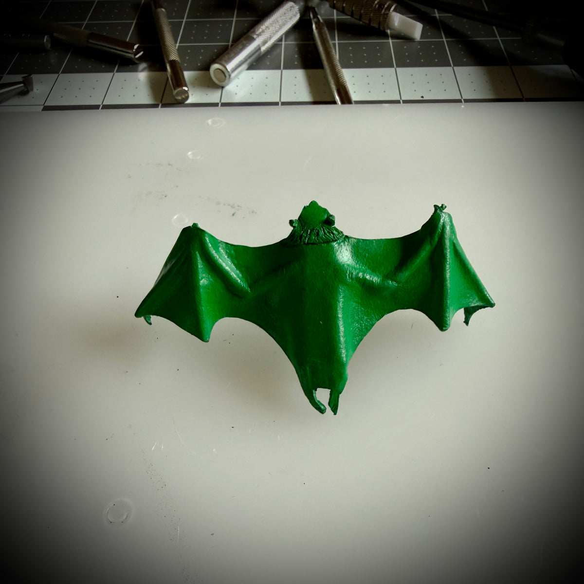 Leather Bat Hair Clip