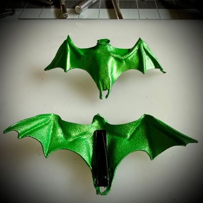 Leather Bat Hair Clip