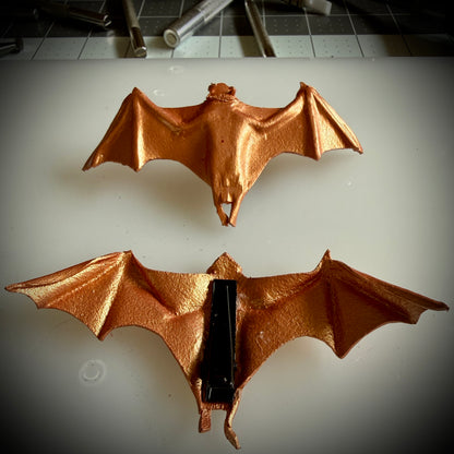 Leather Bat Hair Clip