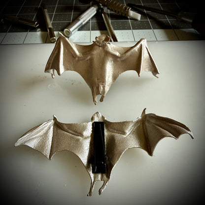 Leather Bat Hair Clip